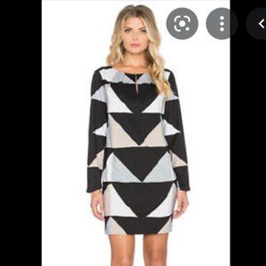 Mara Hoffman Geometric Shift Long Sleeve Dress